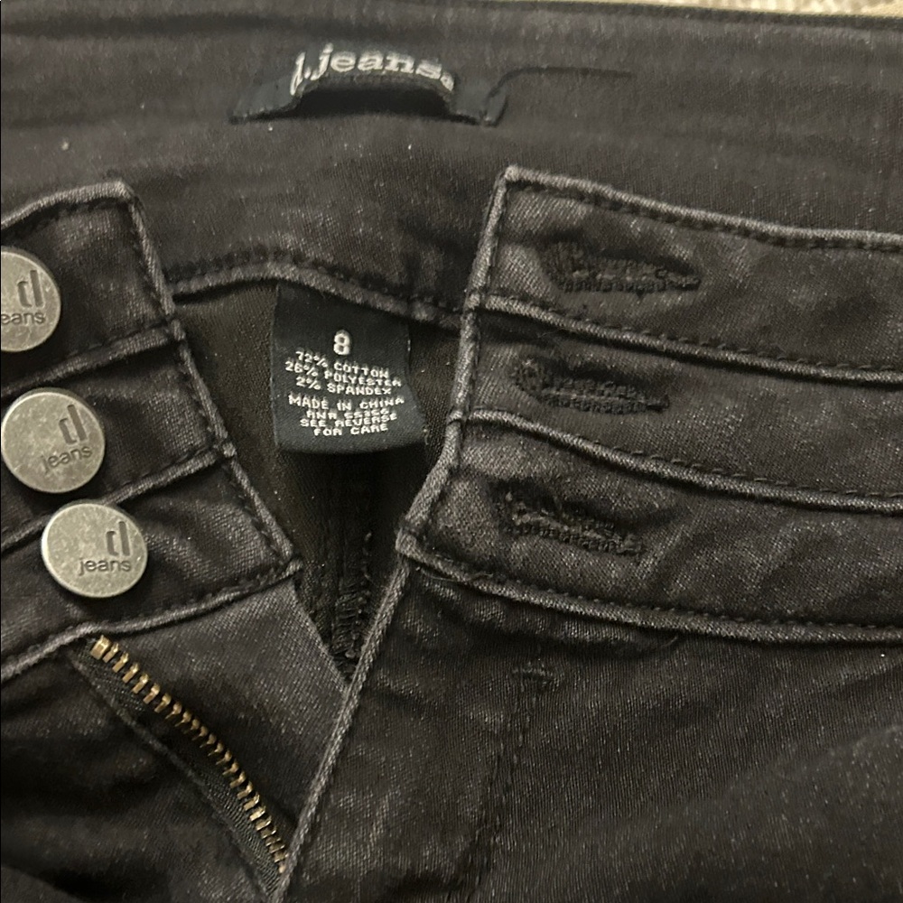 High Rise Black Denim